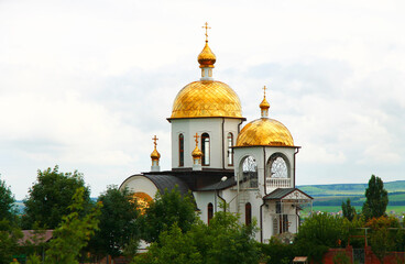 Fototapeta na wymiar Church of St.Peter and Paul apostles, Essentuki, Russian Federation