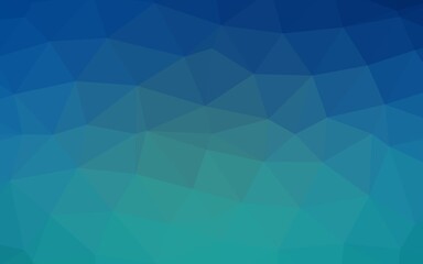 Fototapeta premium Light BLUE vector low poly cover.
