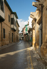 Naklejka premium street in the old town