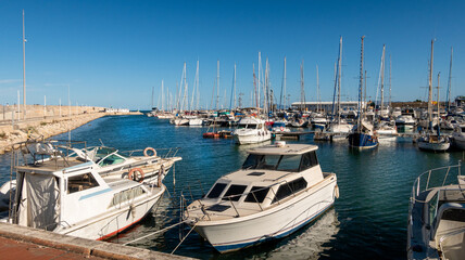 Fototapeta na wymiar Gandia's port, in Valencia (Spain)