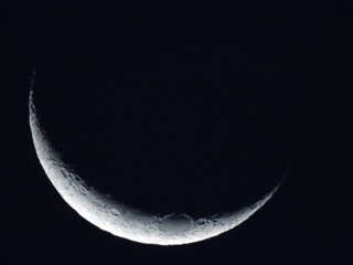 Crescent Moon contrast