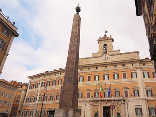 Palazzo Montecitorio a Roma, sede della Camera dei deputati