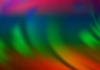 Obraz premium Dark Multicolor, Rainbow vector bokeh template.