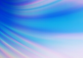 Light BLUE vector blurred shine abstract template.