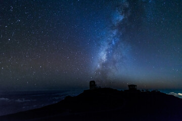 Haleakala Observatory with the Milky Way