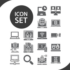 Simple set of 145 related filled icons.