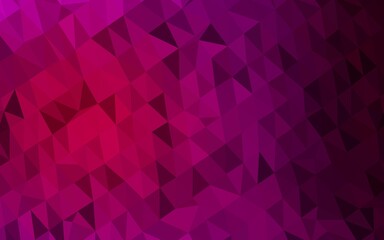 Dark Purple vector abstract polygonal cover.