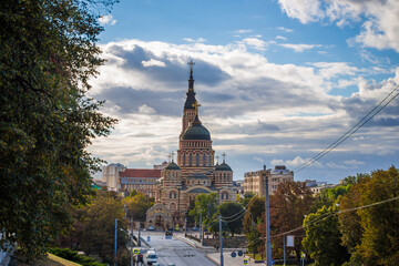 Holy Annunciation Cathedral in the center of Kharkiv
