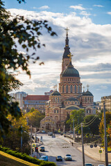 Obraz premium Holy Annunciation Cathedral in the center of Kharkiv