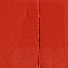 Fototapeta premium A red vintage rough sheet of carton. Recycled environmentally friendly cardboard paper texture. Simple and bright minimalist papercraft background. 