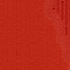 Fototapeta premium A red vintage rough sheet of carton. Recycled environmentally friendly cardboard paper texture. Simple and bright minimalist papercraft background.