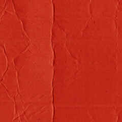 A red vintage rough sheet of carton. Recycled environmentally friendly cardboard paper texture. Simple and bright minimalist papercraft background.