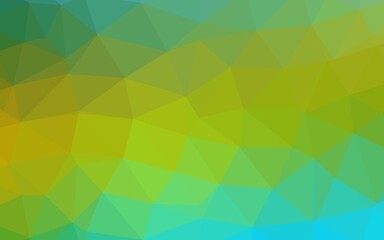 Obraz premium Dark Blue, Yellow vector abstract polygonal texture.