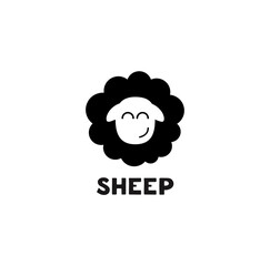 sheep logo vector illustration design