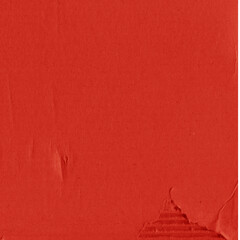 A red vintage rough sheet of carton. Recycled environmentally friendly cardboard paper texture. Simple and bright minimalist papercraft background.