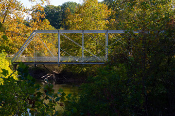 View of Station Road Bridge near the Towpath Trail in the Cuyahoga Valley National Park