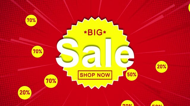 big sale animation background animation,discount offer banner,sale season,mega sale