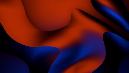 3d rendering of an abstract neon background, flow template, wave, liquid