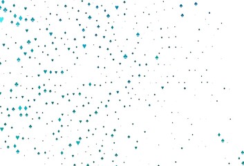 Light BLUE vector texture with playing cards.