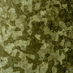 Khaki Texture. Watercolor Camouflage Uniform.  © Yasna