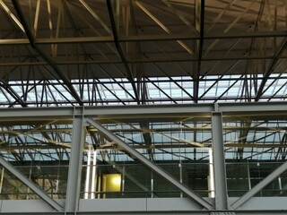 steel roof ,metal roof in construction site