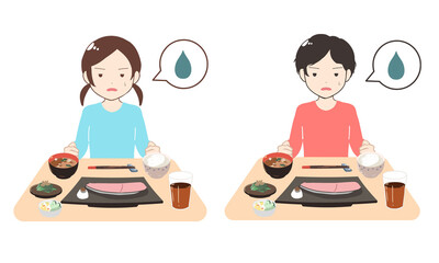 苦手な料理が出る　子供(線無し)