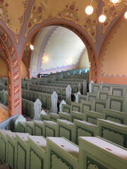 Interieur der Synagoge von Subotica - Vojvodina - Serbien - obrazy, fototapety, plakaty