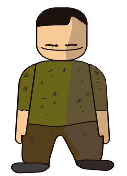 Personaje 03 - camuflaje -  vectorial