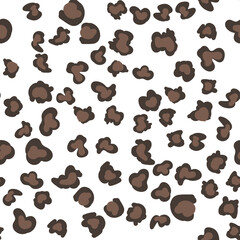 Animal print vector seamless pattern. Hand drawn exotic nature texture background.
