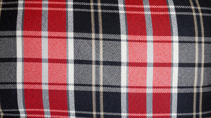 checkered pillow background.