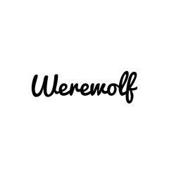 Halloween sign word illustration