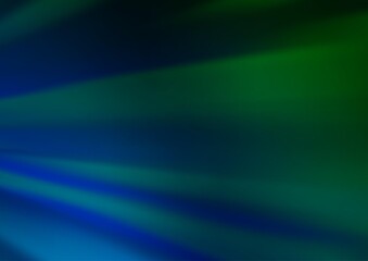 Dark Blue, Green vector blurred and colored background.