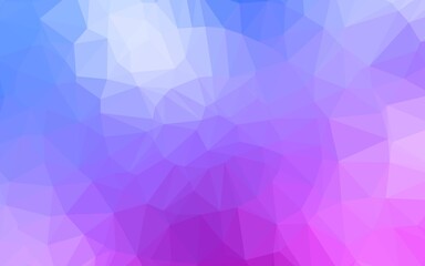 Light Pink, Blue vector triangle mosaic cover.