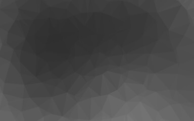 Fototapeta premium Dark Silver, Gray vector blurry triangle template.