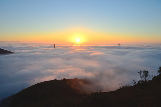 The Golden Gate Bridge at Sunrise