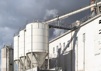 Exterior view of a lime factory