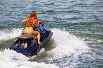 Obraz premium Jetski action