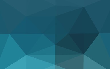 Light BLUE vector triangle mosaic texture.