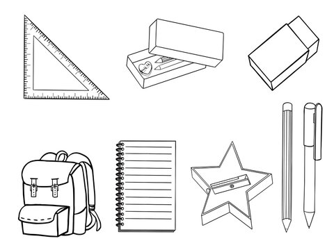 Stationary set icon collection. You can use this file to print on greeting cards, frames, mugs, shopping bags, wall art, phone boxes, wedding invitations, stickers, decorations, and t-shirts.