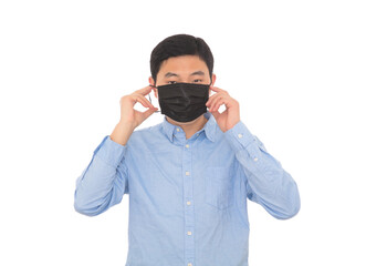 Men wearing masks to stop the spread of coronavirus