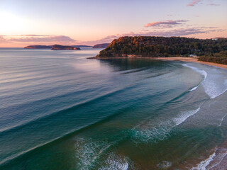 Fototapeta premium Aerial Sunrise Seascape