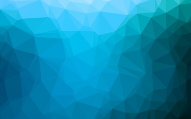 Light BLUE vector blurry triangle template.