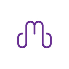 dmb letter logo design vector