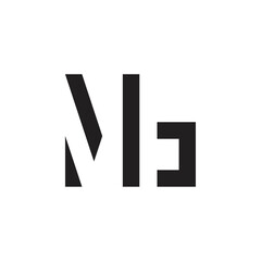 MB letter logo design vector