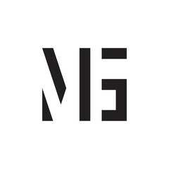 MG letter logo design vector