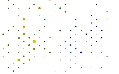Light Multicolor, Rainbow vector pattern with spheres.