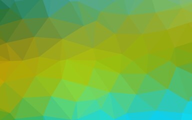 Obraz premium Dark Blue, Yellow vector blurry triangle texture.