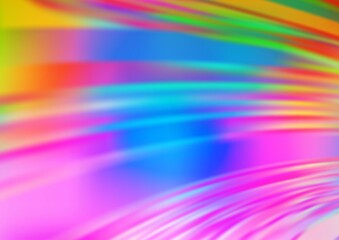 Fototapeta premium Light Multicolor, Rainbow vector abstract blurred background.