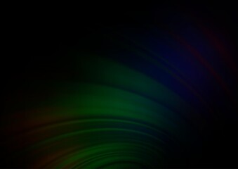 Fototapeta premium Dark Green vector abstract blurred background.
