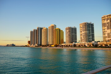 Plakat Miami beach at sun rise